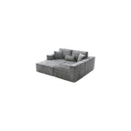 109" L-Shaped Modular Corner Sectional Sofa Corduroy Boneless Cloud Couches with Deep Seat, Modular Compressed Boneless Sofa W/Chaise Lounger for Living Room, No Assembly