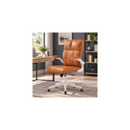 Compact Home Office Chair - Ergonomic Chair with Flip-Up Arms, Beige